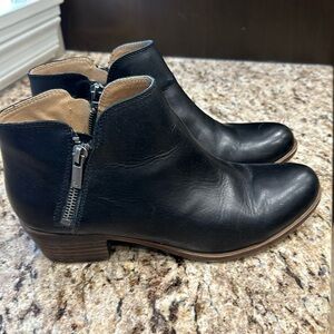 Lucky Brand Burklee Bootie.  Size 8 Black.